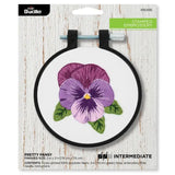 Stamped Embroidery Kit - Pretty Pansy 3