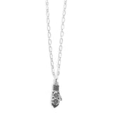 Silver Nordic Mitten Necklace
