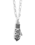 Silver Nordic Mitten Necklace