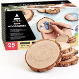 Medium Wood Slices Set by Arteza