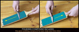 LS1P1 - Dual-Sided Leather Paddle Razor Strop with P1