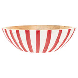 Red & White Striped Bowl