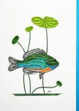 Bluegill Fish Card by Iconic Quilling