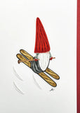 Skiing Gnome Card by Iconic Quilling