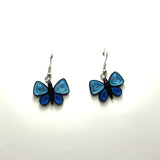 Blue Butterfly Earrings by Iconic Quilling