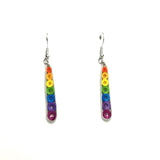Rainbow Icicle Earrings by Iconic Quilling