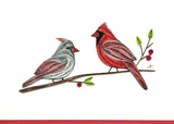 Cardinal Couple Card by Iconic Quilling