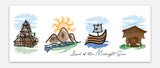 Norway Sketches - Sticker or Bookmark