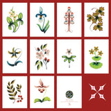 Boreal Plants Rosemaling Card Set by Tara Austin