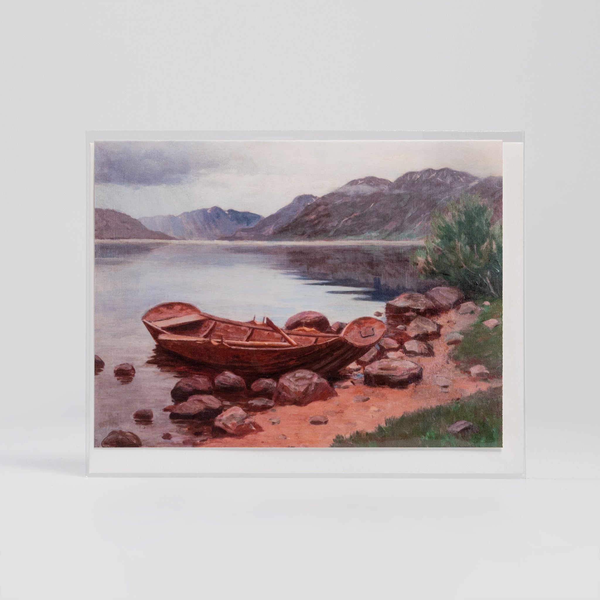 Boat on Shore By Herbjørn Gausta - Vesterheim Collection Card