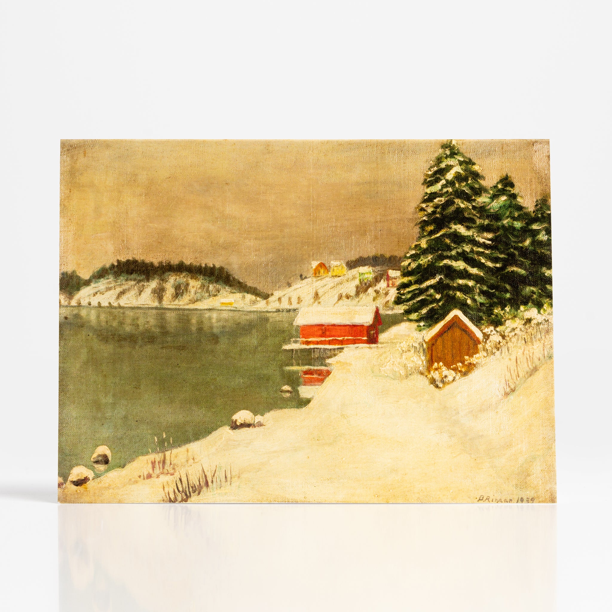 Winter Scene by Bernt Rinnan  - Vesterheim Collection Card