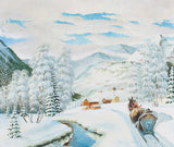 Giclée Print from Vesterheim's Collections - Winter Scene by Rosenvinge