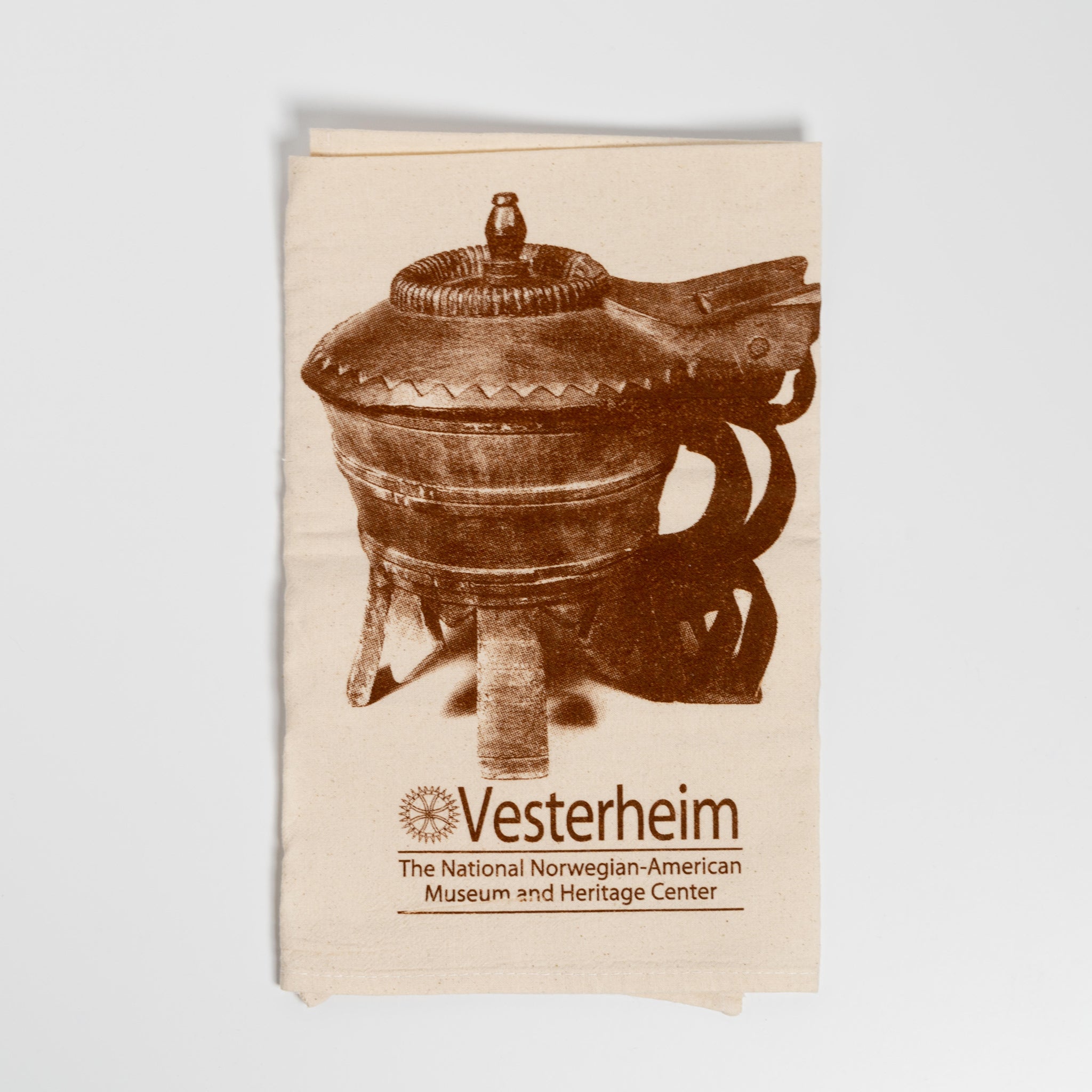 Vesterheim Tea Towel with Butter Mold