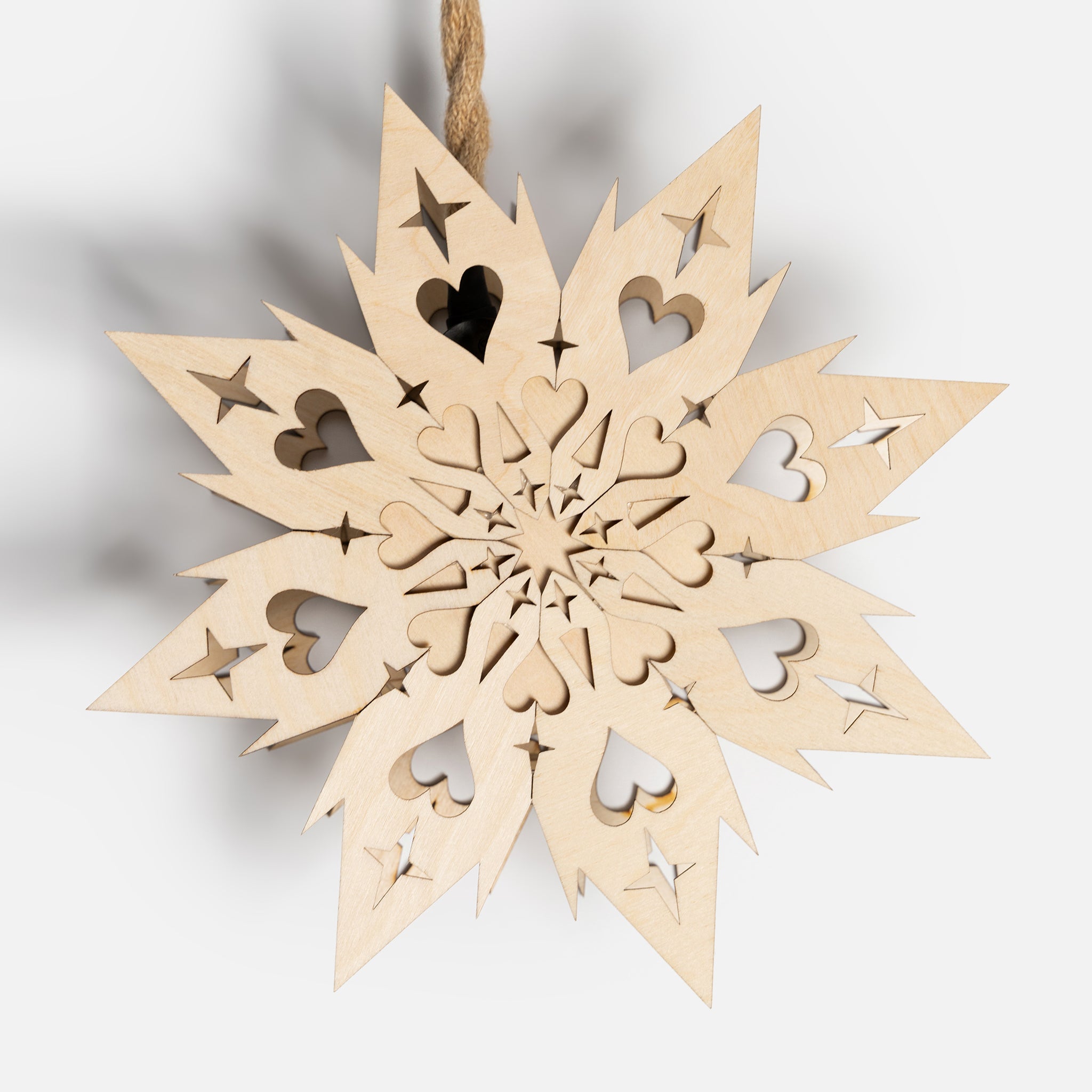 Wooden Star Light by Mike Cline - Twelve Inches