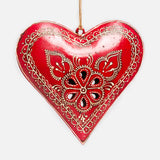 Pierced Metal Heart Ornament