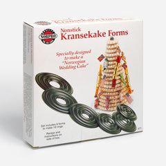 Vintage Kransekake Forms From Norway A Set of 6 Forms for Making a 18 Ring  Kransekake Christmas Cake 