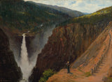 Giclée Print from Vesterheim's Collections - Landscape with Rjukan Waterfall by Herbjorn Gausta