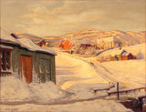 Giclée Print from Vesterheim's Collections - Winter in Trondhjem by Karl Ouren