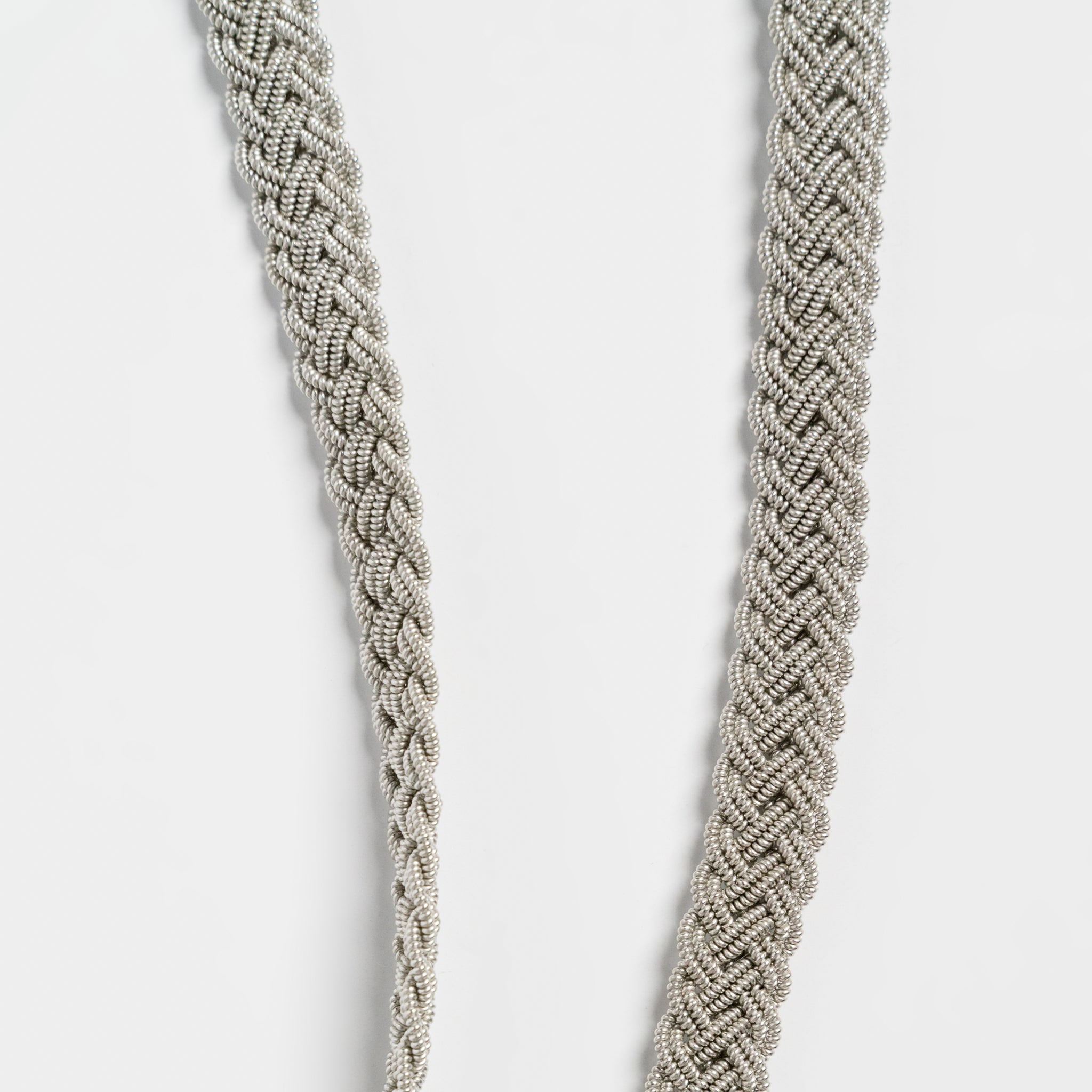 Genuine 925 Sterling Silver Twist Rope Chain Braided Necklace for Men &  Women | eBay