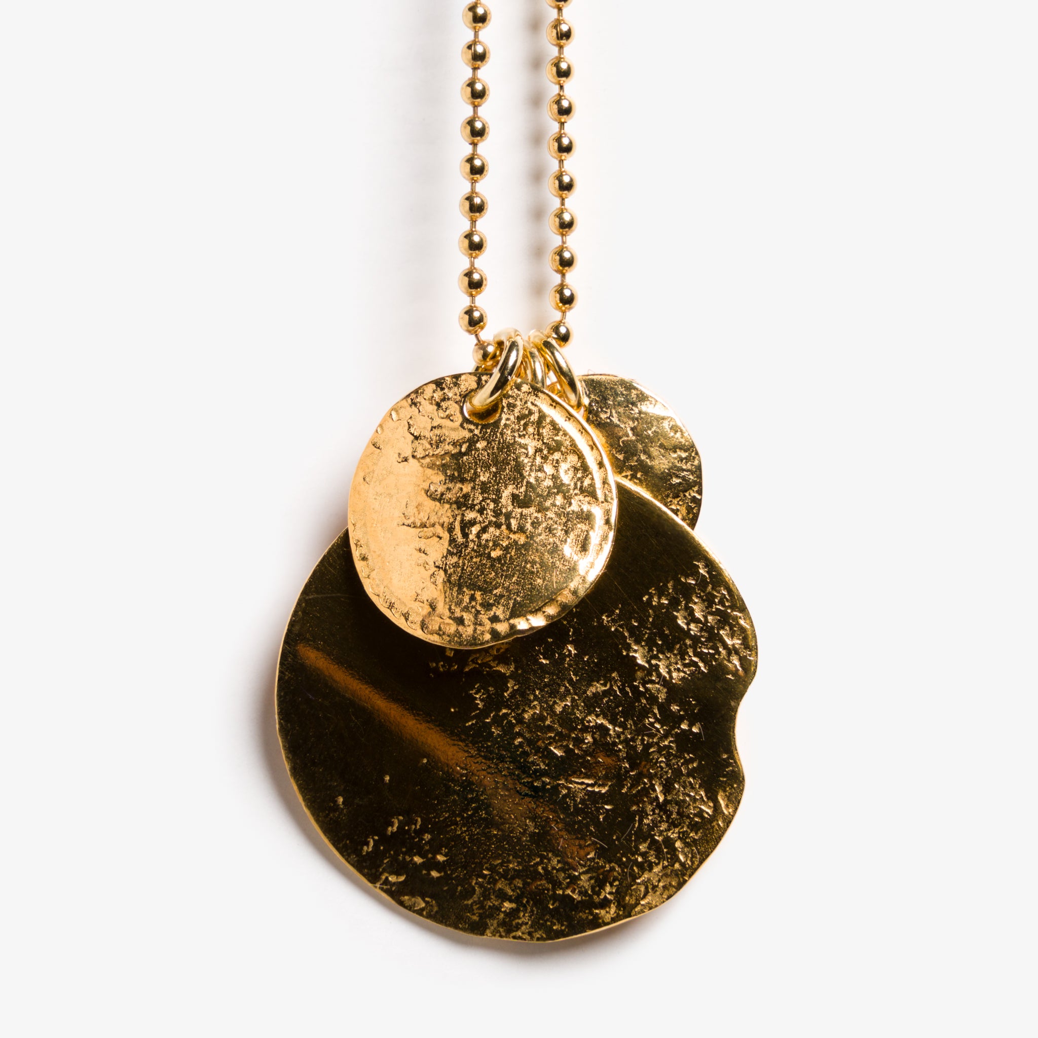 Gold-Plated Leaf Necklace by Sylvsmidja