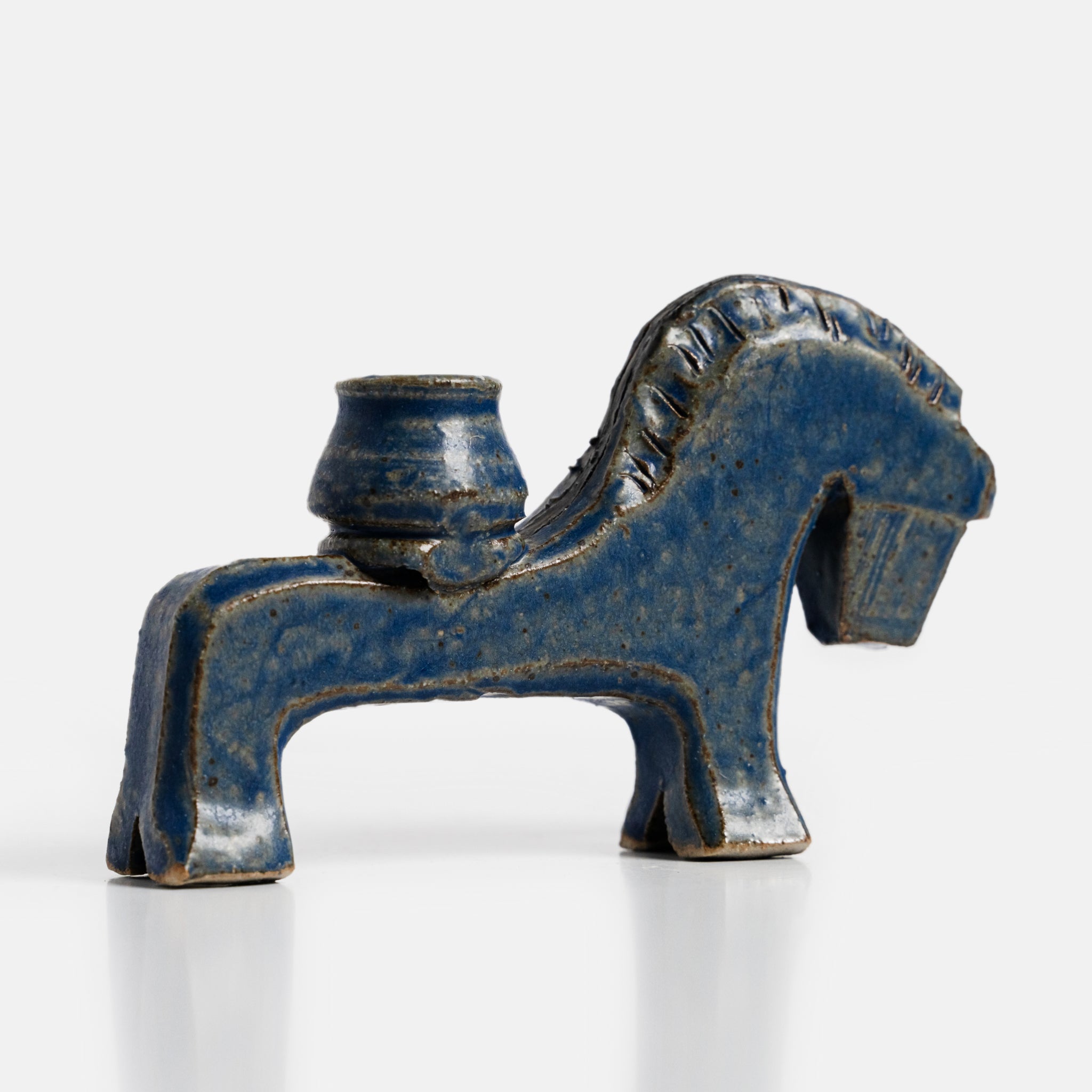 Horse Candle Holder by Tokheim Pottery