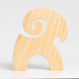 Nordic Goat Full Curl Woodenware