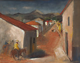 Giclée Print from Vesterheim's Collections - Spanish Village by Theodore J. Sohner 20" x 32"