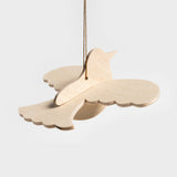 Flying Bird Wooden Ornament