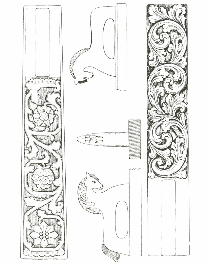 Amrud Acanthus Carving Pattern #38- Mangletre (Mangleboards) – Vesterheim Museum Store amrud-acanthus-carving-pattern-38-mangletre-mangleboards-vesterheim-museum-store
