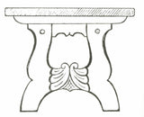 Amrud Acanthus Carving Pattern # 41- Sofabord (Coffee Table) Default Title