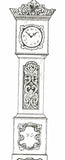 Amrud Acanthus Carving Pattern #55- Klokkekasse (Grandfather Clock) Default Title