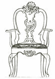 Amrud Acanthus Carving Pattern #70- Rokokostol (Rococo Chair) Default Title