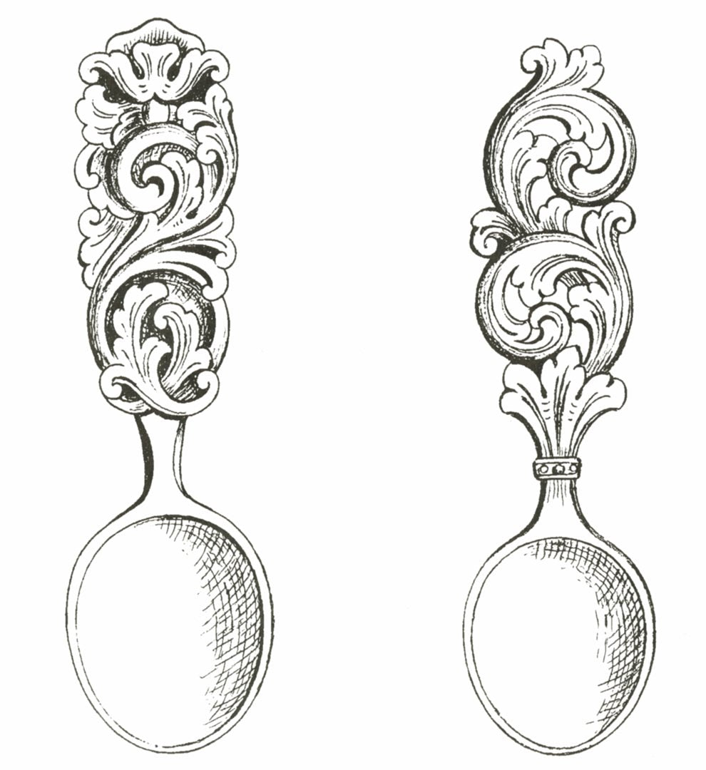 Amrud Acanthus Carving Pattern #82- Skjeer (Spoons) Default Title