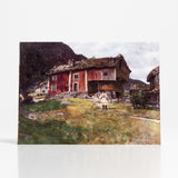 Farmstead in Setesdal By Ben Blessum - Vesterheim Collection Card