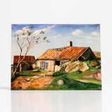 Farm In Norway by Ola Varhaug - Vesterheim Collection Card