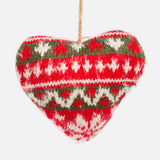 Nordic Sweater Ornament - Red and Green