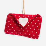 Red Heart Envelope Ornament