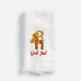 Embroidered God Jul Goat Towel