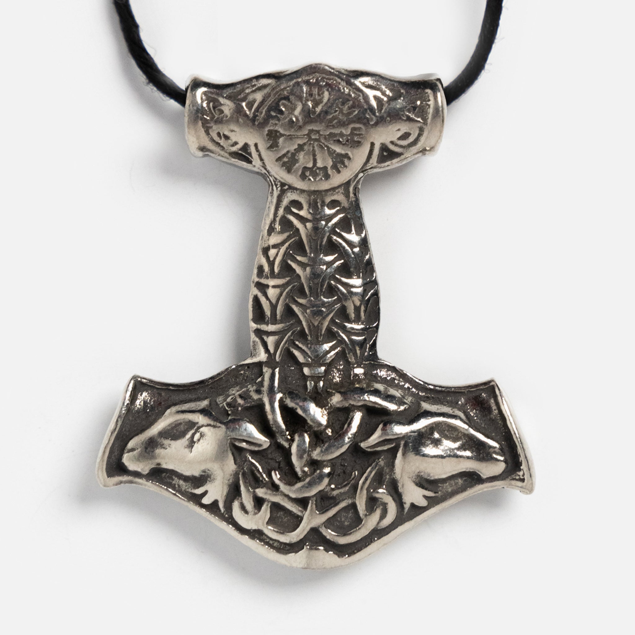 Thor's Hammer with Goats Necklace