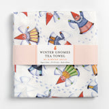 Winter Gnomes Tea Towel by Kirsten Sevig