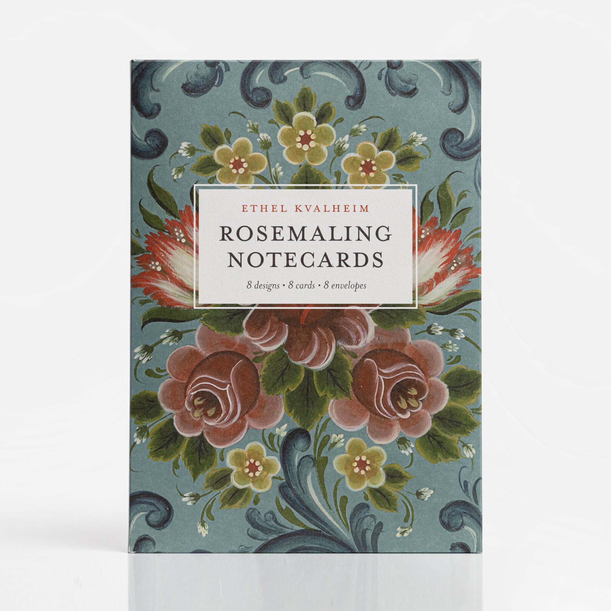 Card Set with Rosemaling by Ethel Kvalheim